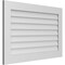 Ekena Millwork Vertical Surface Mount PVC Gable Vent: Non-Functional, w/3-1/2"W x 1"H, Standard Frame, 40"W x 26"H GVPVE40X2601SN - alternate 4